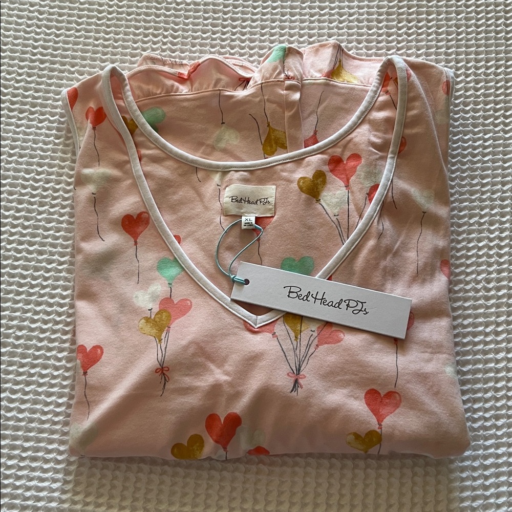 BedHead Light Pink Heart Print Shorty Pajama Set